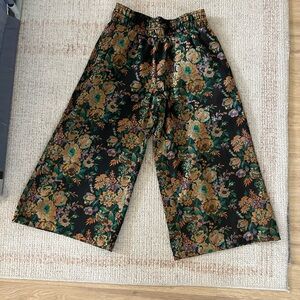 Anthropologie Multicolor Floral Culottes